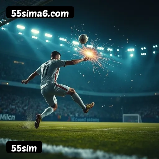 App 55sim para iOS e Android — interface mobile, login biométrico e PIX integrado